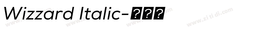 Wizzard Italic字体转换 Wizzard Italic字体转换